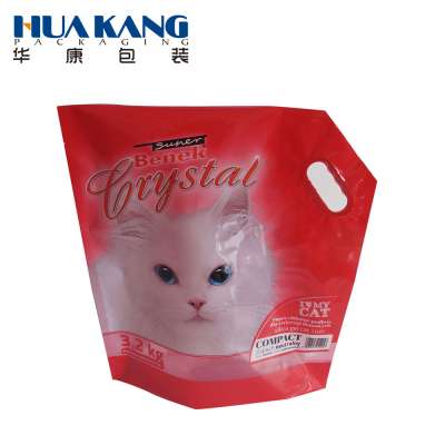 silica gel cat tray line litter bagging machine with conveyor and heat sealing machine