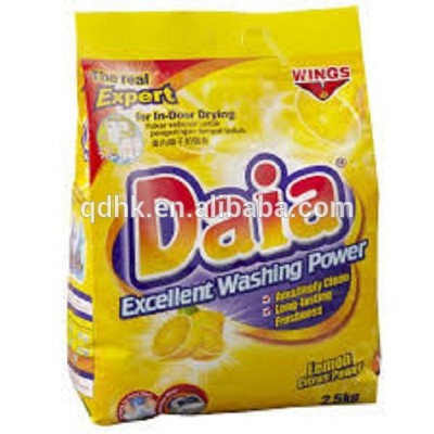 Side gusset plastic washing powder packaging bag